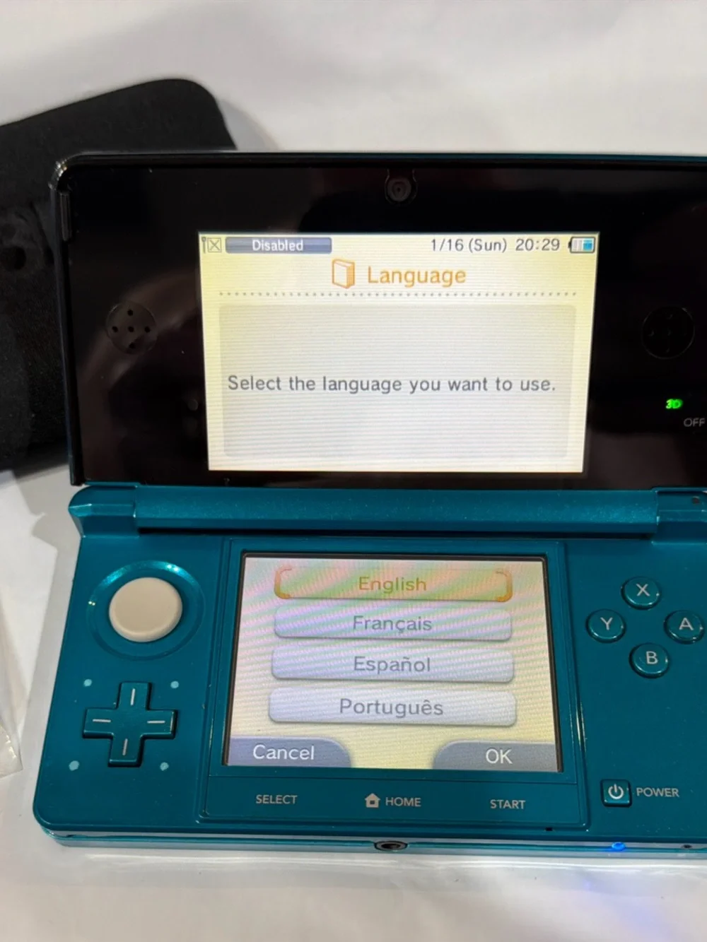 Nintendo 3DS Handheld Console - Teal Blue 128gb